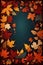 Autumnal Border Artwork Rustic Leaf Borders Fall-inspired Frame Elements Leafy Border Graphics