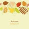 Autumnal bright leaf seamless vector