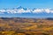 Autumnal hills and mountains in Italy.