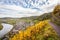 Autumnal Moselle landscape at Bremm Calmont region Germany