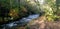 Autumnal River Scenery Dartmoor Devon