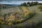 Autumnal trekking in the province of Siena, from Buonconvento to Monte Oliveto Maggiore Abbey