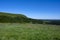 Auvergne landscape in the Sancy massif in spring in France