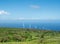 Auwahi wind turbines around the back side of Haleakala on Maui