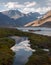 Auyuittuq National Park scenery, Nunavut, Canada.