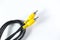 Av cable, video coaxial analog yellow head