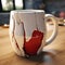 Avacadopunk Cracked Wood Texture Rich Mug With Realistic Details