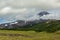 Avacha Volcano or Avachinskaya Sopka in the clouds on Kamchatka Peninsula