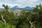 Avachinsky-Koryaksky group of volcanoes and Petropavlovsk-Kamchatsky from Mishennaya hills