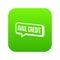 Avail credit icon green vector