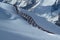 Avalanche barrier in thÃ© Mont Blanc massif