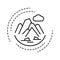 Avalanche black line icon. A natural disaster linked to snow. When there is too much snow on a mountain. Pictogram for web page,