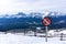 Avalanche Danger Sign in the Canadian Rockies