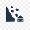 Avalanche and House vector icon isolated on transparent background, Avalanche and House transparency concept can be used web and