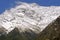 Avalanche on a slope of Annapurna II peak, Greater Himalayas, Annapurna Circuit, Nepal