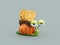 Avalanche Snail Sleepy Tired Slow Crypto Currency 3D Cartoon  Illustration Render