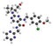 Avanafil erectile dysfunction drug molecule. PDE5 inhibitor used in treatment of impotence