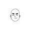 Avatar of a displeased man with the grimace on his face who plugged his ears not to listen.