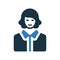 Avatar, girl, schoolgirl, student, user icon