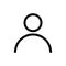 Avatar icon. Avatar flat symbol isolated on white