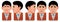 Avatar people icons (facial expression:blink,rotat