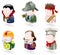 Avatar people web icon set