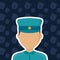 Avatar police man icon