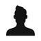 Avatar in social media man person black silhouette