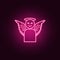 avatar of a sweet angel neon icon. Elements of Angel and demon set. Simple icon for websites, web design, mobile app, info