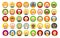 Avatar user old people. Modern flat icon with head user elderly people. Web icon set. Group of characters happy smiling men and