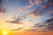 Ave heaven - Real sky with sun - Pastel colors Panoramic Sunrise Sundown Sanset Sky with colorful clouds