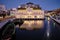 Aveiro City Council at night in Aveiro, Portugal