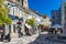 Aveiro, Portugal - June 16, 2018: City center of Aveiro, Portugal. Aveiro is popular with tourists to enjoy views of the charming