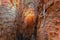 The Aven Armand chasm 100 meters underground where the largest known stalagmite in the world is 30 meters high