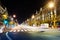 Avenue de la Liberte view at night in Luxembourg