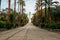 Avenue of the Discoveries, with the Monument to the Discoverers of America, in La Rabida, town of Palos de la Frontera, Huelva