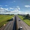 Avenue, highway, road, panoramic photo, panoramic image, nature and car.