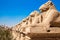 Avenue of the ram-headed Sphinxes. Karnak Temple. Luxor