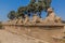 Avenue of the Rams in front of Karnak temple in Luxor, Egy