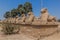 Avenue of the Rams in front of Karnak temple in Luxor, Egy