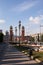 Avenue Reina Maria Cristina and Venetian Towers, Barcelona