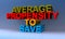 Average propensity to save on blue