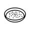 avgolemono soup greek cuisine line icon vector illustration