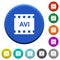 AVI movie format beveled buttons