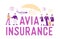 Avia Insurance Concept. Security and Money Compensation. Agent Shaking Hand to Client, Pilot and Air Hostess Airline