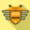 Avia show logo, flat style