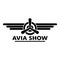 Avia show logo, simple style
