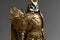 The Avian Knight: An Owl in Golden Armor with Generative AI