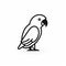Aviana: Minimalist Graphic Bird Icon For Petcore Design