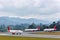 Avianca Airbus airplanes Medellin Rionegro Airport in Colombia